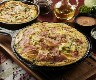 Tortilla española con jamón